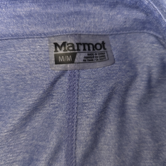 Marmot Allie Long Sleeve Top Size M Blue Ombre - Picture 4 of 9